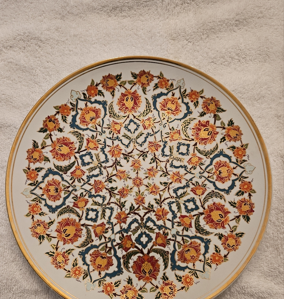 Milli Saraylar Vildez Porcelen Vintage Decorative Plate 1998